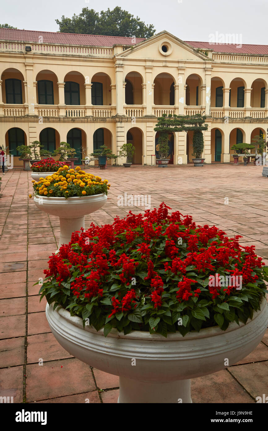 Blumen auf imperiale Zitadelle Thang Long (UNESCO-Weltkulturerbe), Hanoi, Vietnam Stockfoto