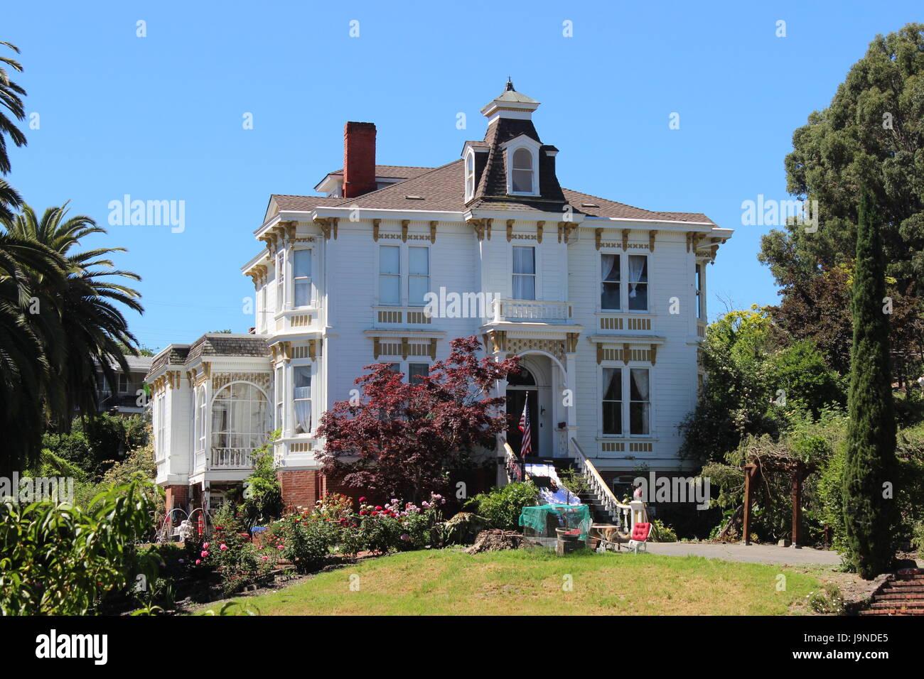 Fernandez Herrenhaus erbaut 1894, Pinole, Kalifornien Stockfoto