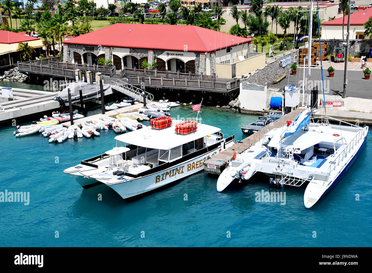 Verschiedene Szenen von St. Thomas, Amerikanische Jungferninseln, Karibik, am 20.03.2011 Stockfoto