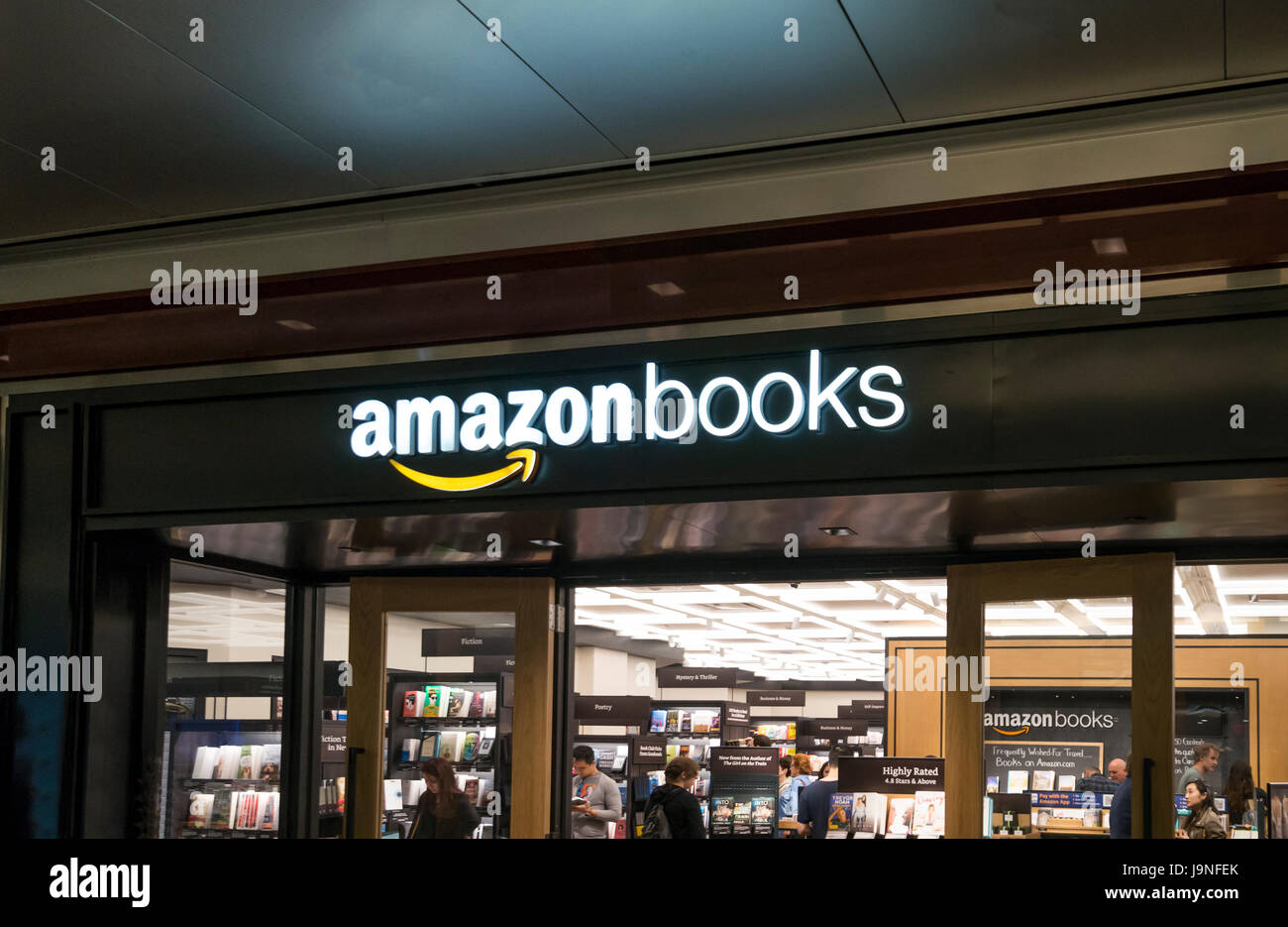 Das Amazon Buch speichern im Time Warner Center am Columbus Circle in New York City Stockfoto