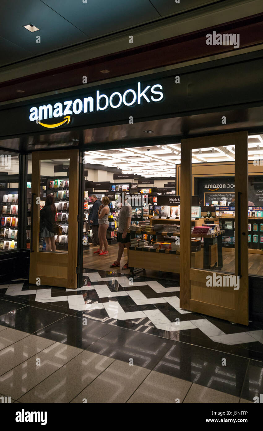 Das Amazon Buch speichern im Time Warner Center am Columbus Circle in New York City Stockfoto