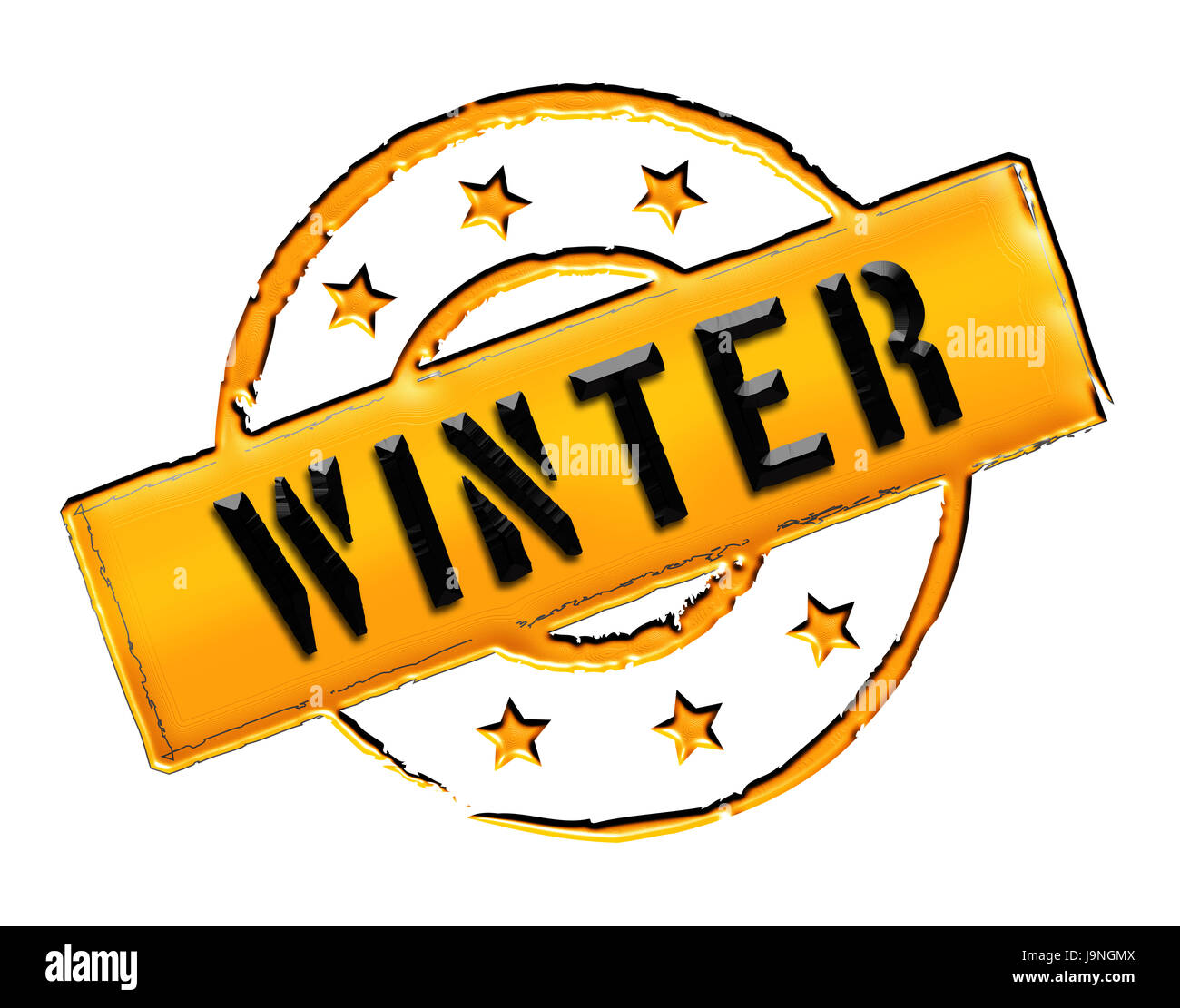 Stempel - winter Stockfoto