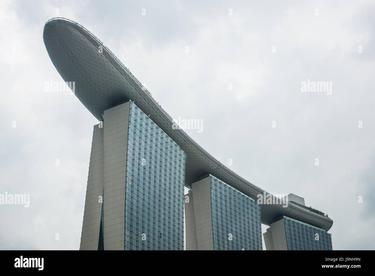 Hotel Marina Bay Sands in Singapur. Stockfoto