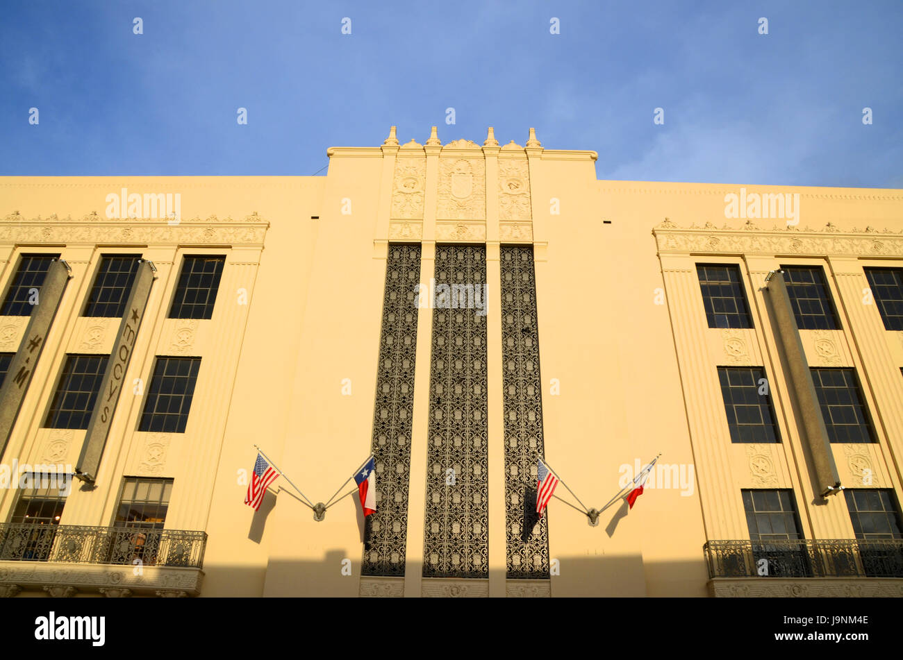 Alamo Plaza Historic District Macys und h&m Schaufensterfront in San antonio Texas USA Stockfoto