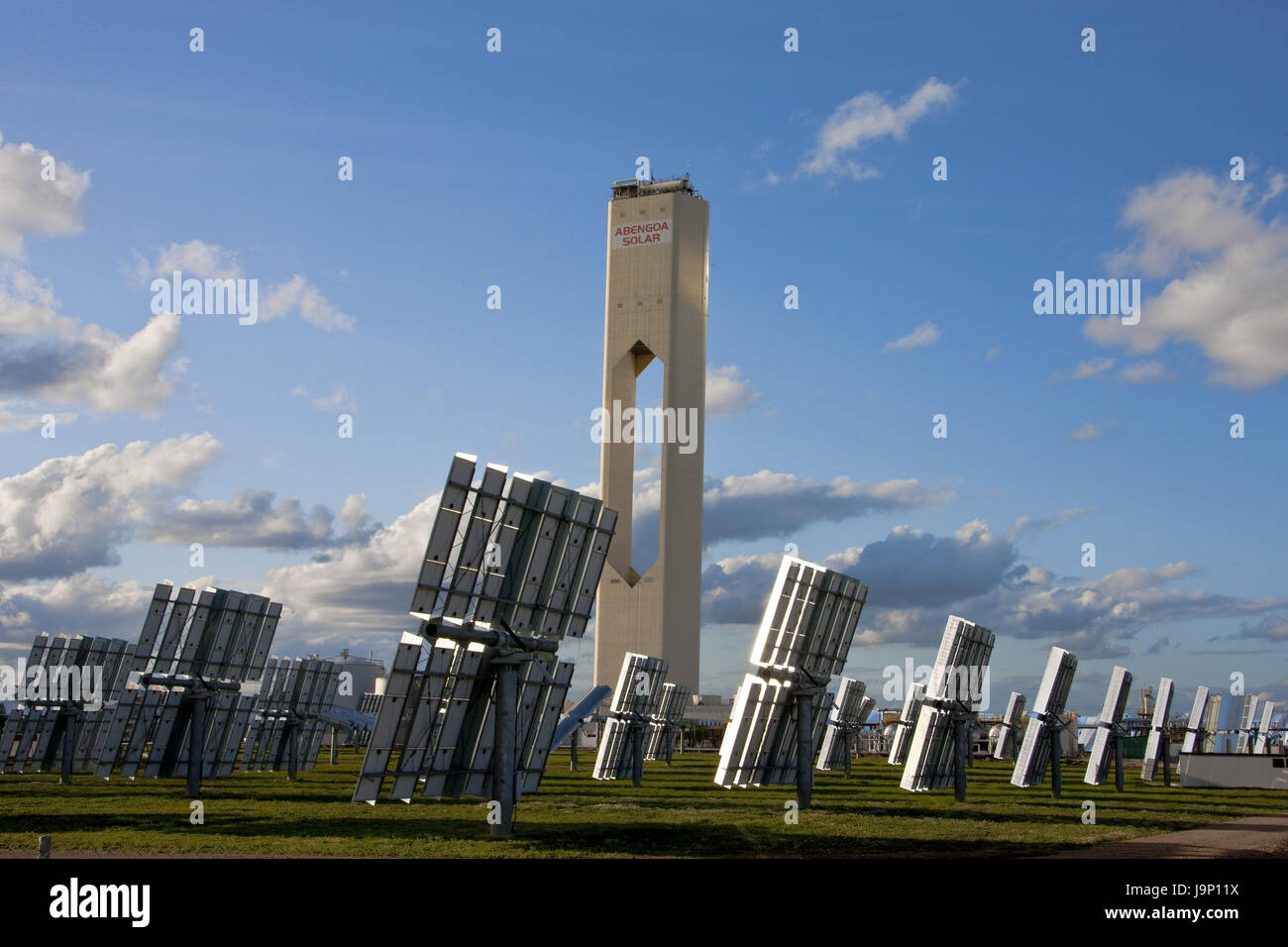 Spanien, Andalusien, solar Anlage nahe Sevilla, Stockfoto