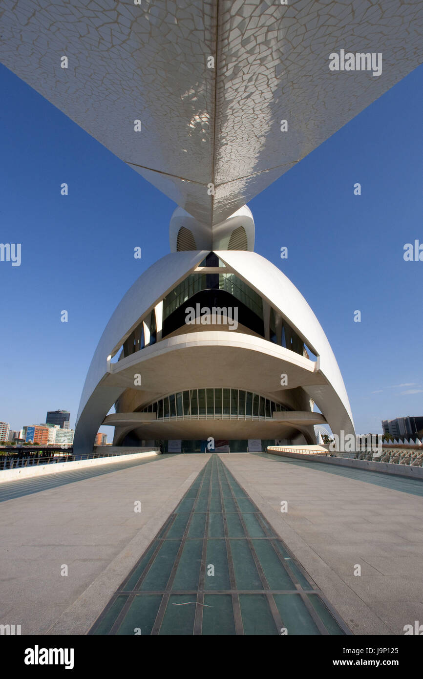 Spanien, Valencia, Science Center, Stadt der Künste und der Wissenschaften, Stockfoto