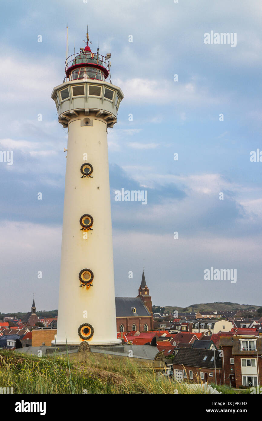 Jan van Speijk Leuchtturm, Egmond Aan Zee, Niederlande Stockfoto