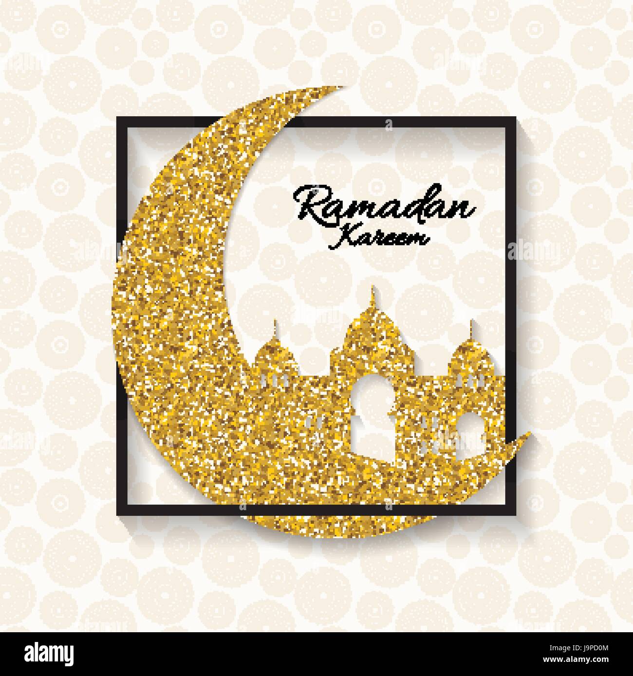 Hintergrund für die muslimische Gemeinschaft Festival Ramadan Kareem.  Eid-Mu Stock Vektor