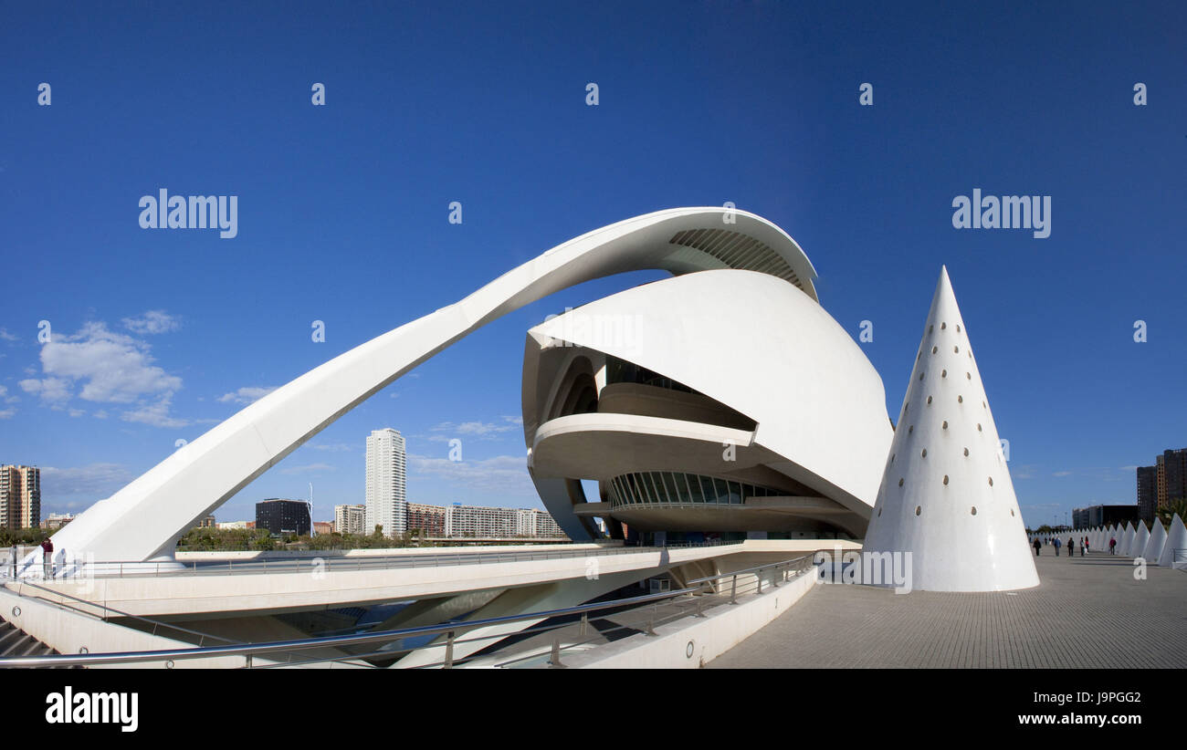 Spanien, Valencia, Science Center, Stadt der Künste und der Wissenschaften, Stockfoto