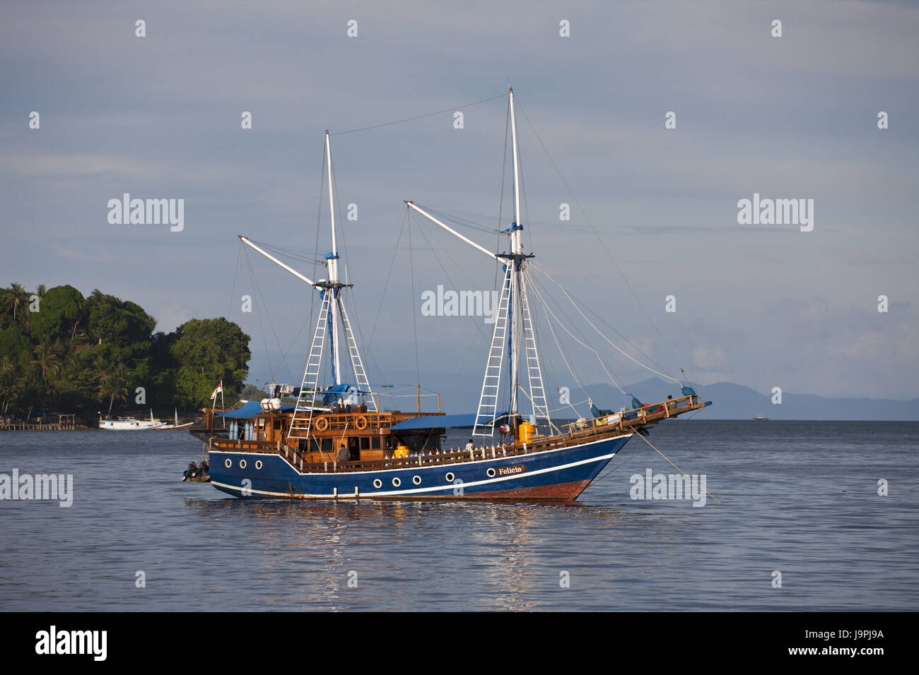 Tauch Kreuzfahrt vor Sorong, Raja Ampat, West Papua, Indonesien Stockfoto