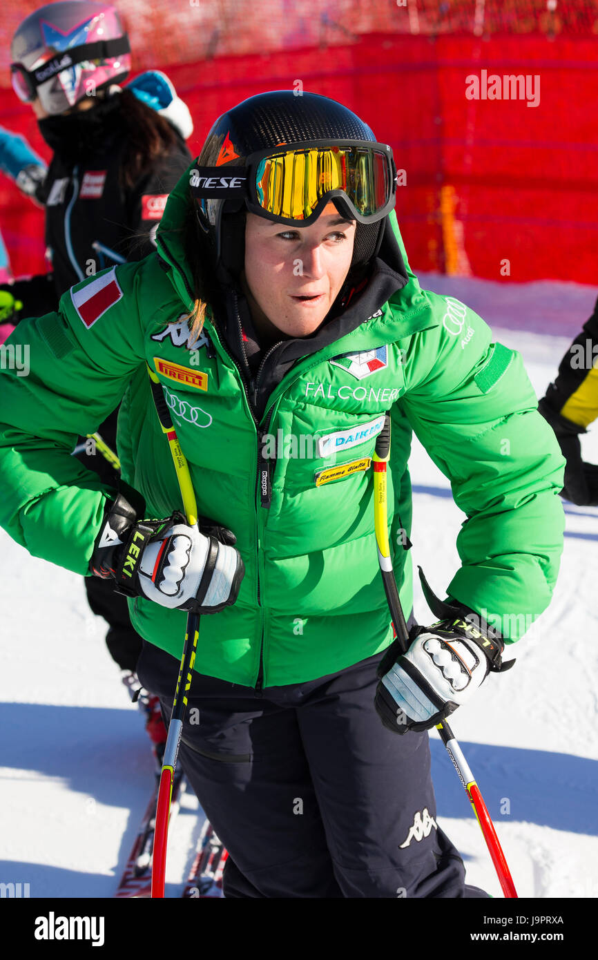 Cortina d ' Ampezzo, Italien 29. Januar 2017. Goggia Sofia während des Trainings Audi Fis alpinen Ski Weltcup Super-G Stockfoto