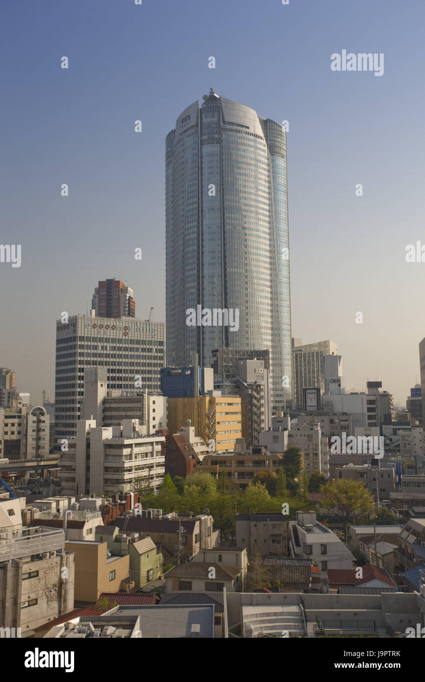 Japan, Tokyo, Blick auf die Stadt, Stadtteil Roppongi, hohe steigt, Asien, Ostasien, Stadt, Hauptstadt, Stadt, Teil der Stadt, Architektur, Gebäude, Häuser, Gebäude, Turm, Wohn Häuser, urban, Urban, Stockfoto