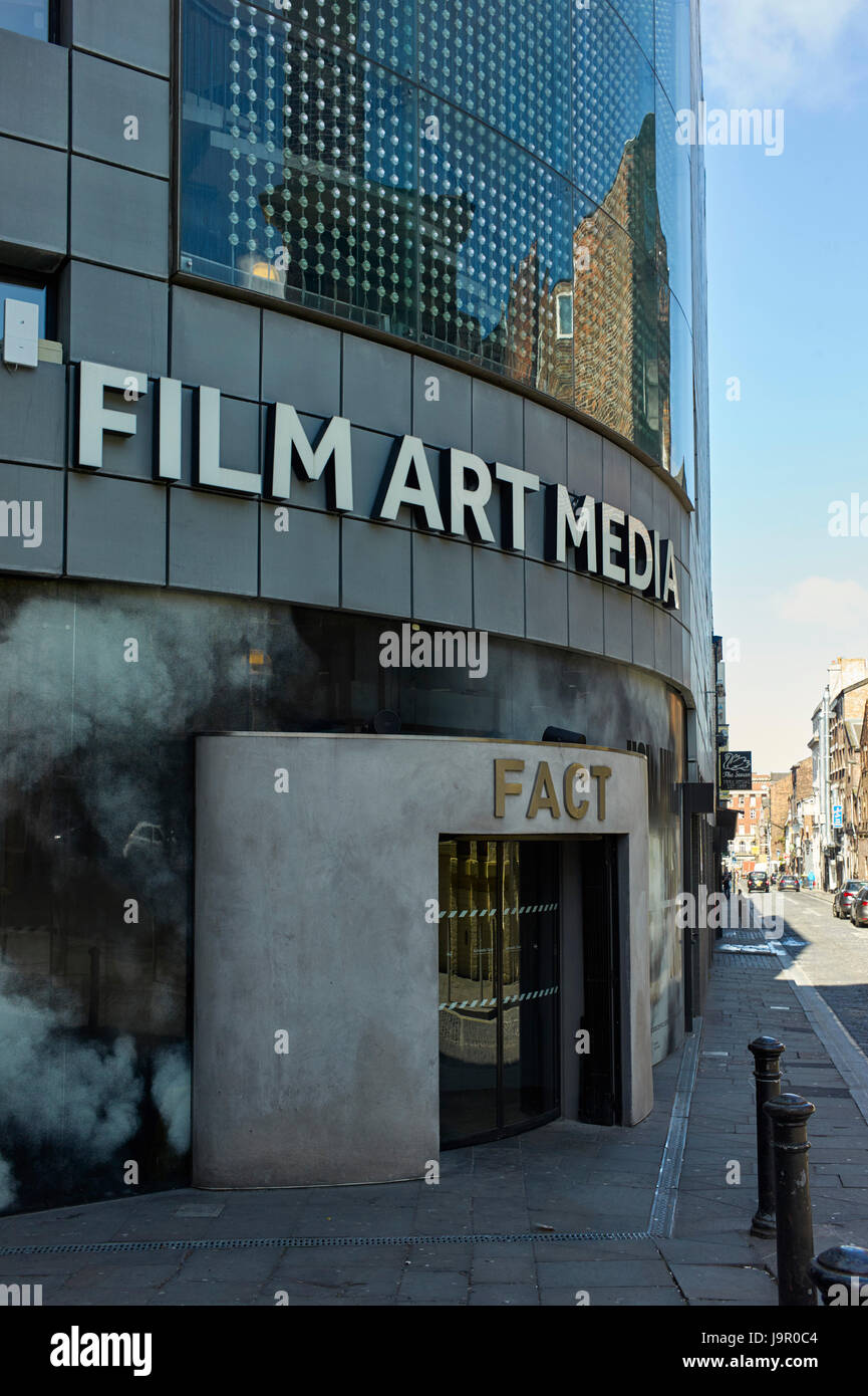 Tatsache-Film-Kunst und Medien, die Gebäude in Bold Street Gegend von Liverpool Stockfoto