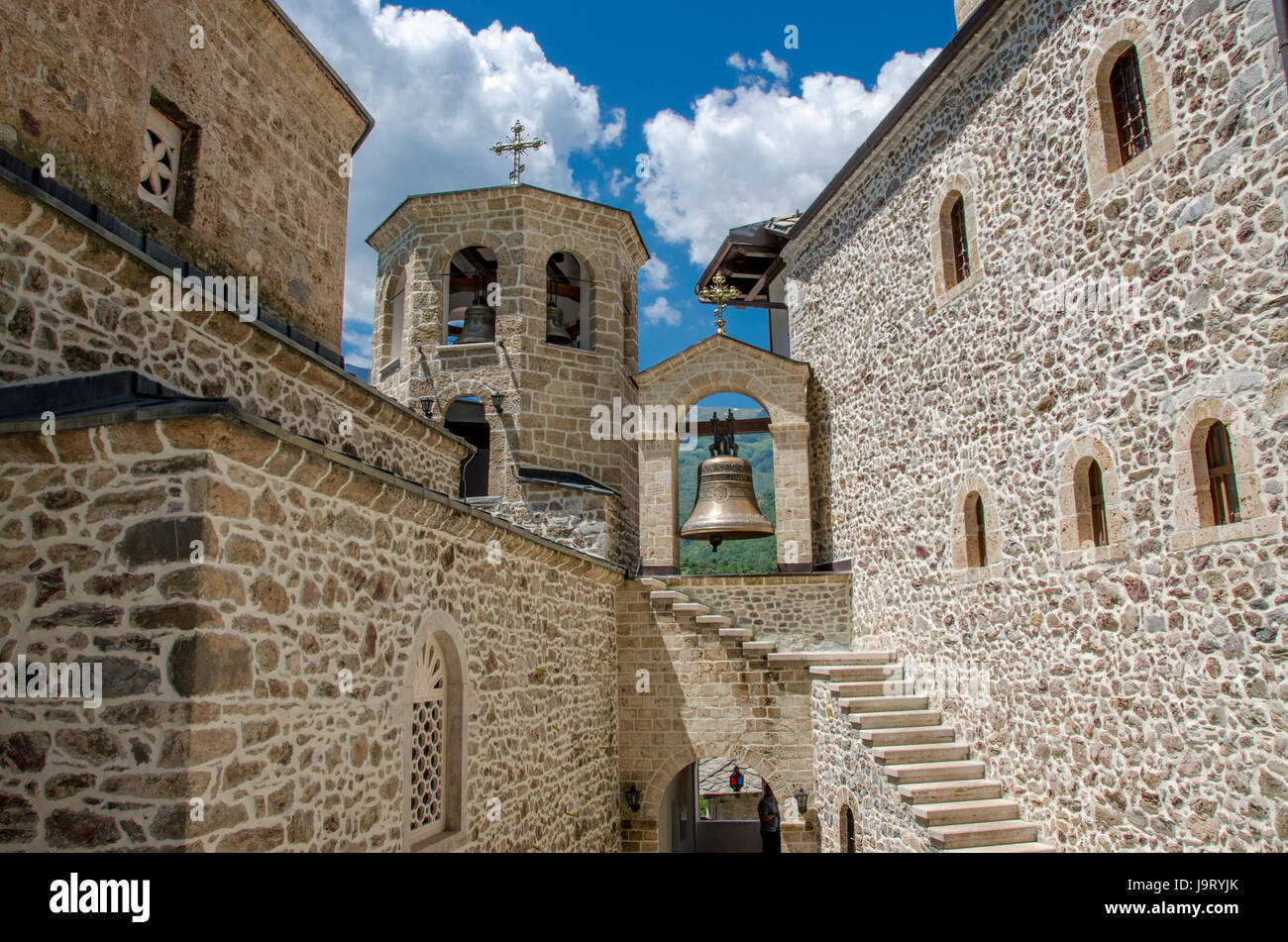 Bigorski Kloster, Mazedonien - Glockenturm Stockfoto