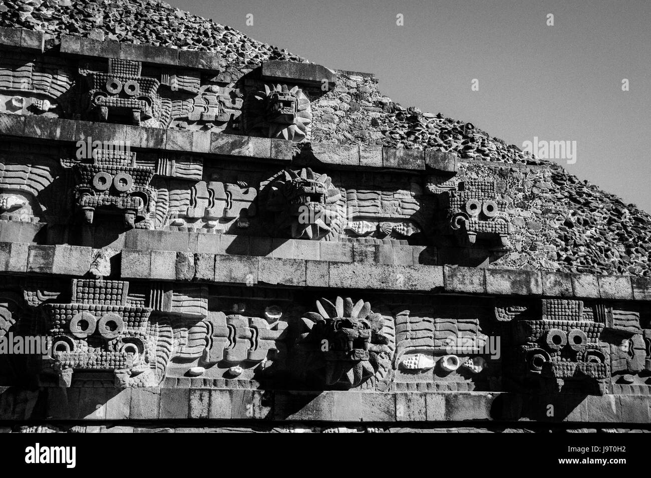 Teotihuacan, A UNESCO World Heritage Site, in Mexiko Stockfoto