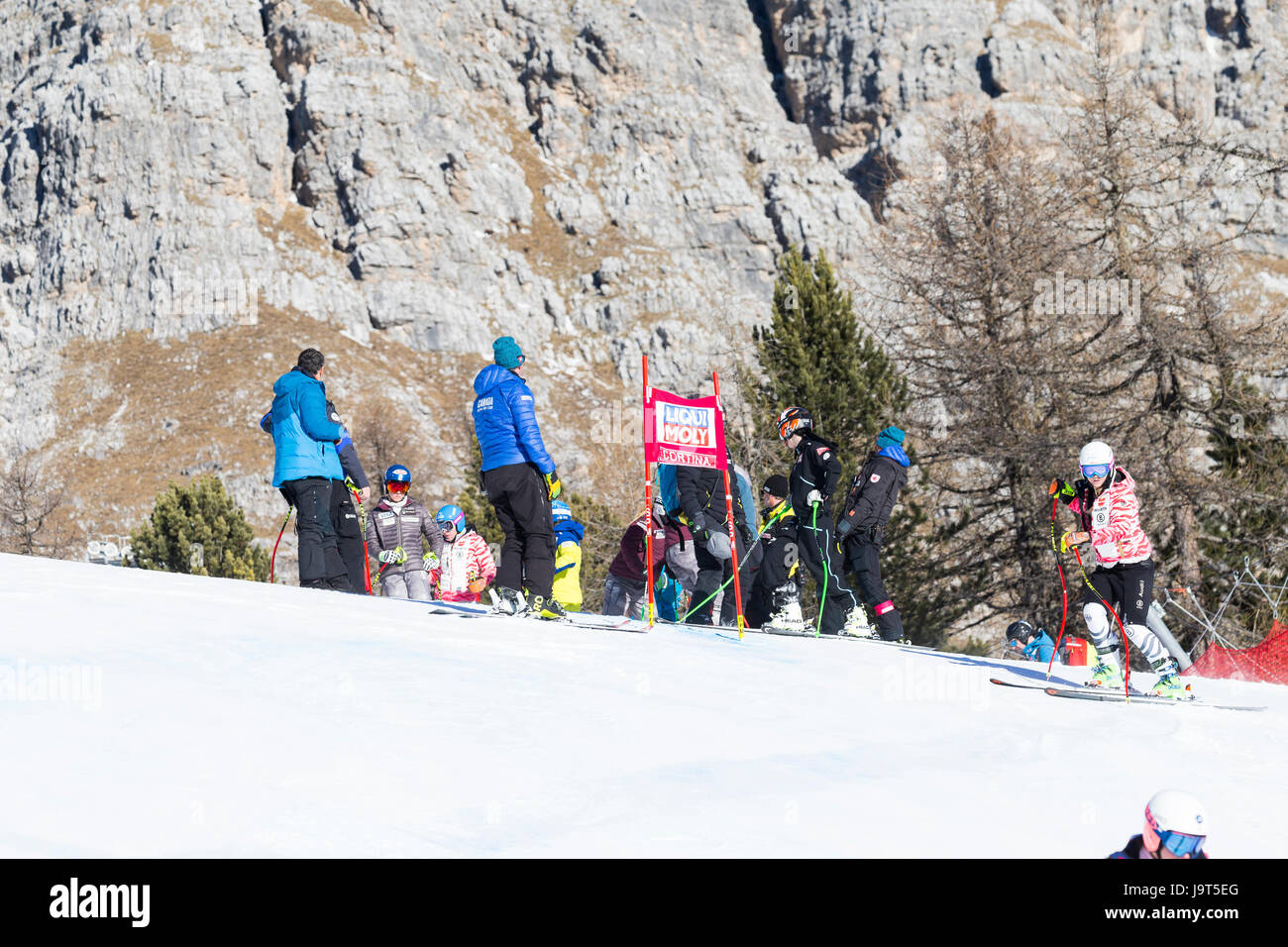 Cortina d ' Ampezzo, Italien 29. Januar 2017. Mikaela SHIFFRIN während des Trainings im Audi Fis alpinen Ski Weltcup Super-G Stockfoto