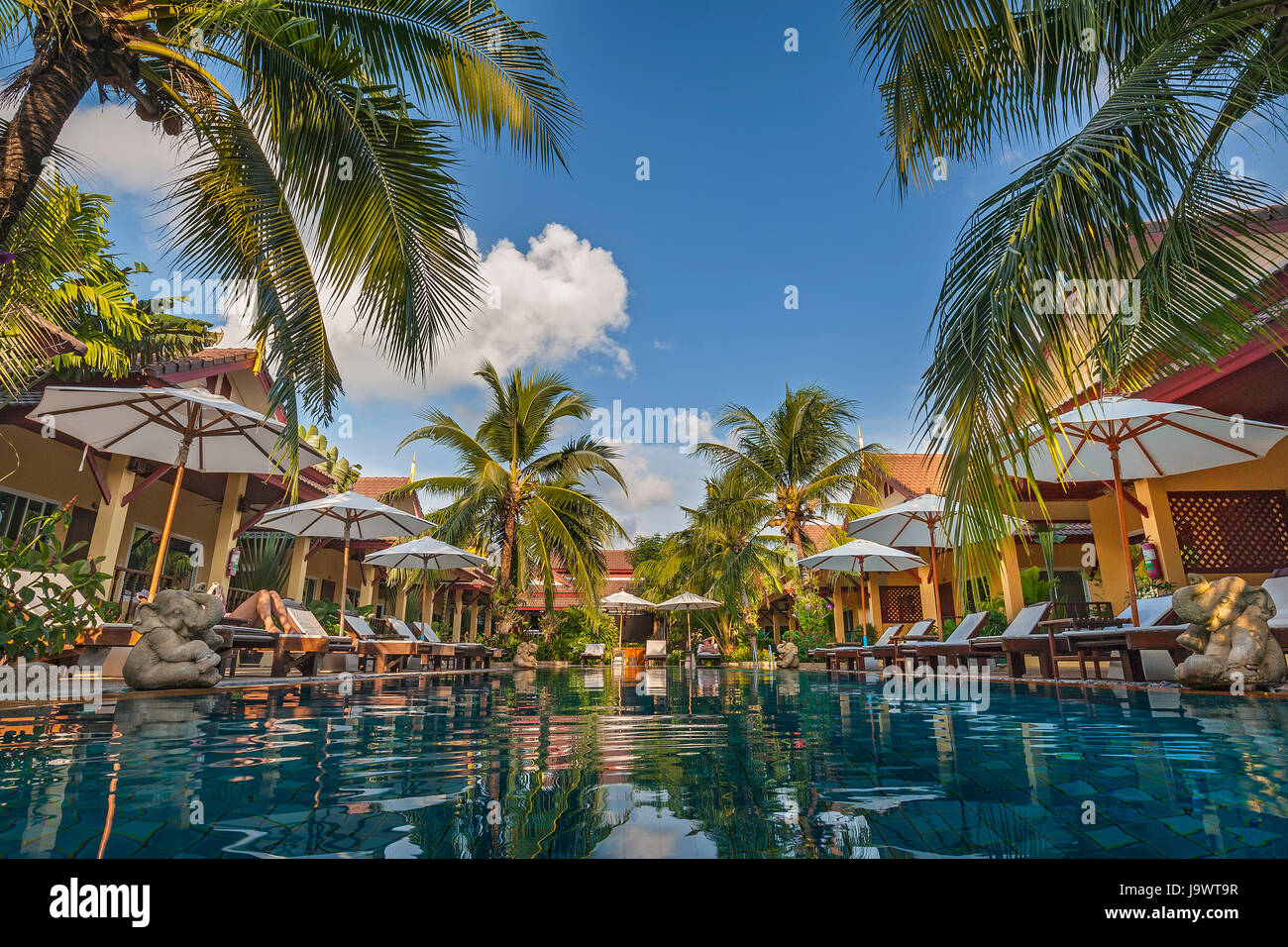Schwimmbad, Le Piman Resort, Phuket, Thailand Stockfoto