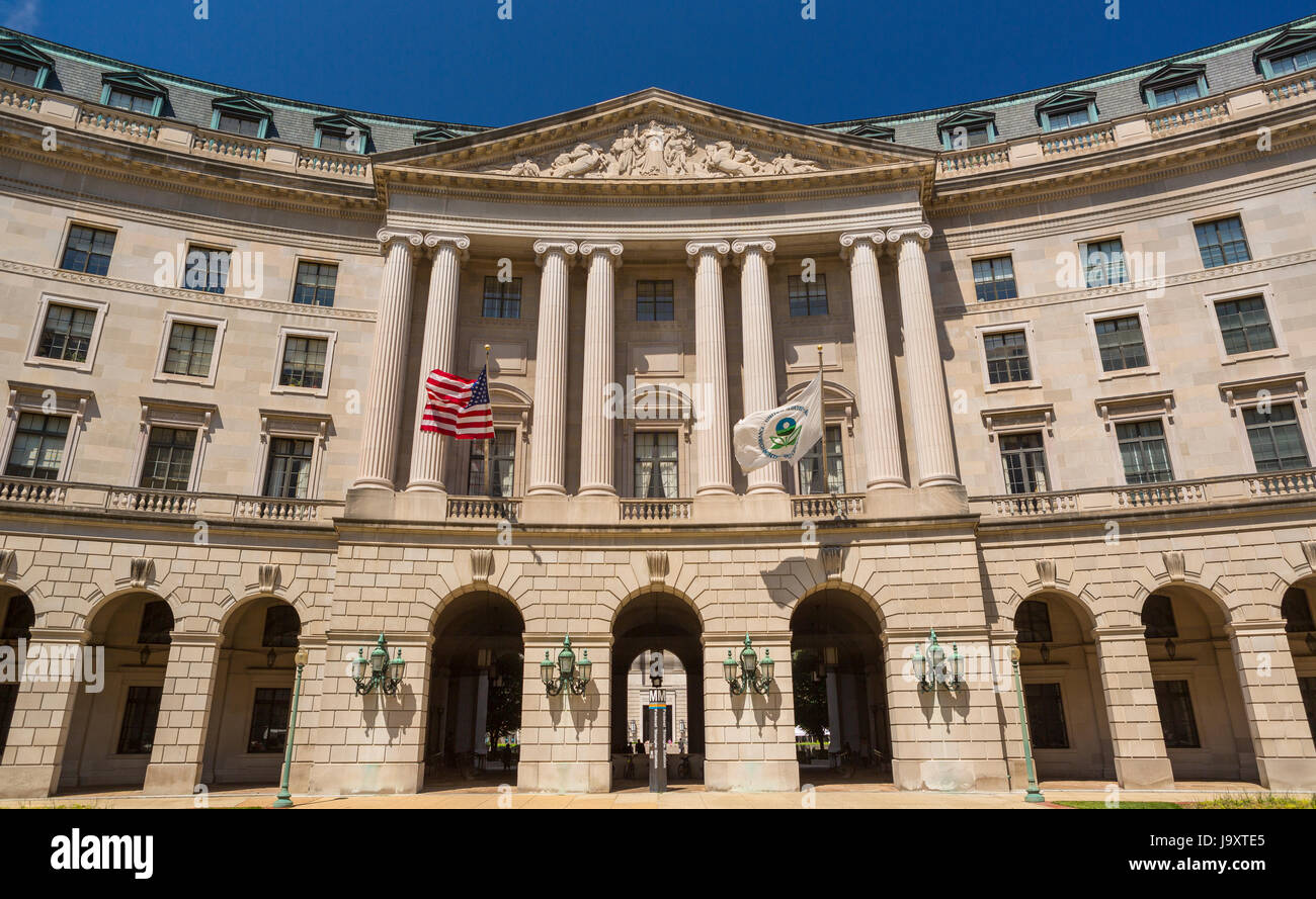WASHINGTON, DC, USA - United States Environmental Protection Agency Gebäude, EPA-zentrale. Stockfoto