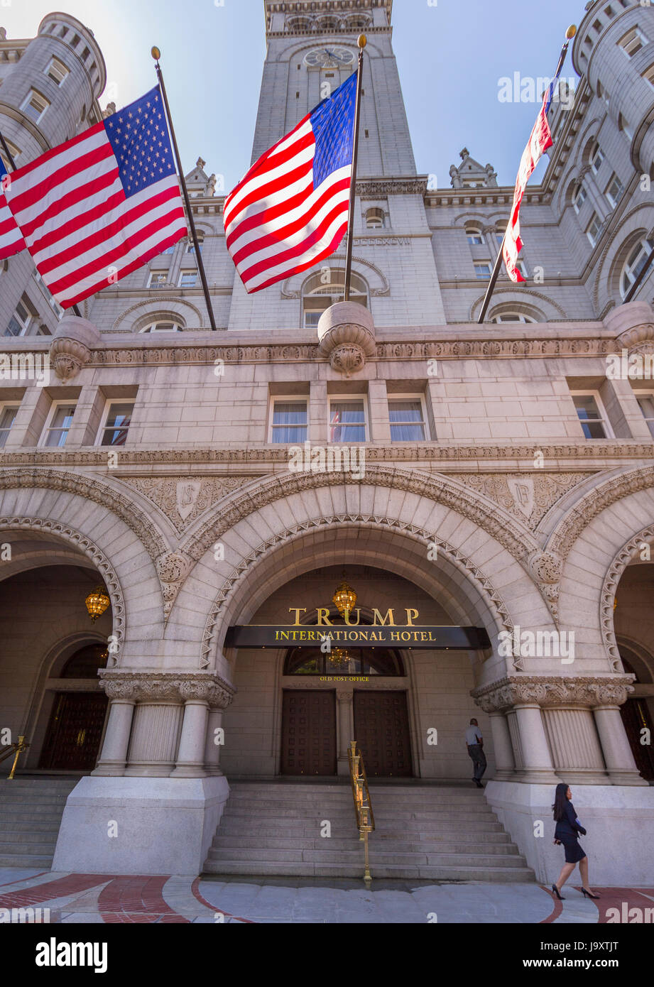 WASHINGTON, DC, USA - Trump International Hotel Pennsylvania Avenue. Stockfoto