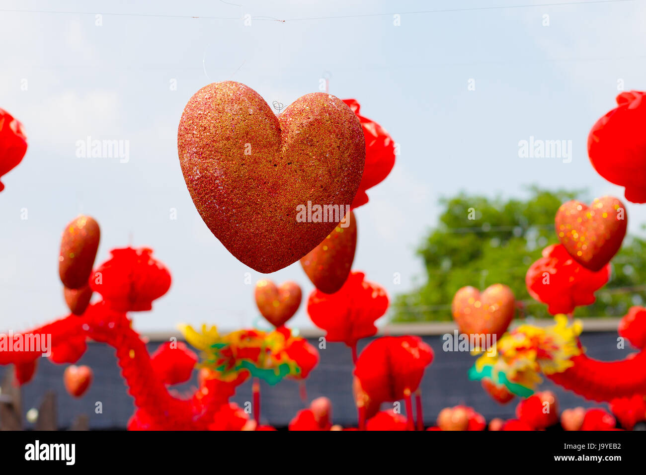Großes Herz Stockfoto