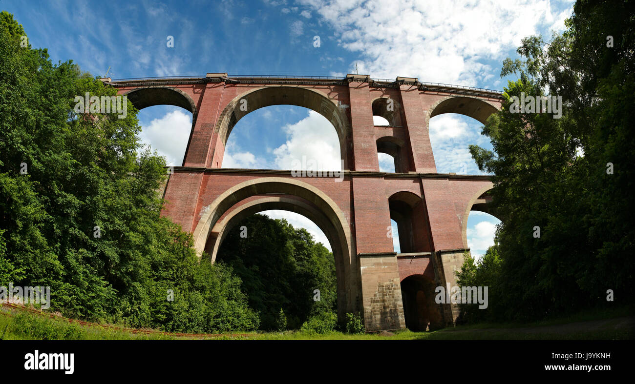 Elstertal-Brücke Stockfoto