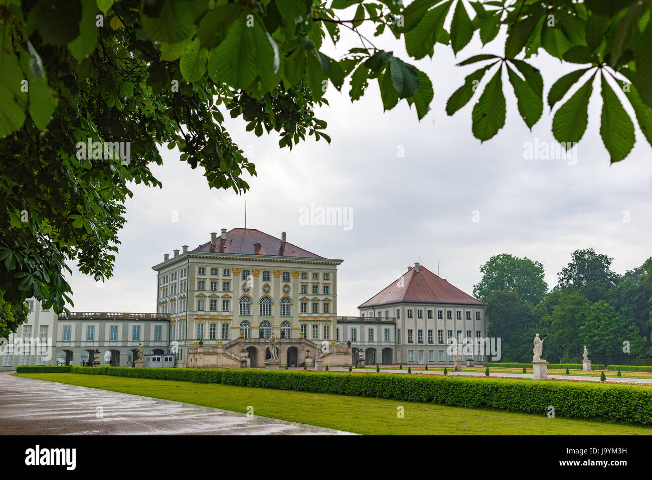 München, Deutschland - Juni 8. 2016: Schloss Nymphenburg in München. Burg der Nymphe Stockfoto