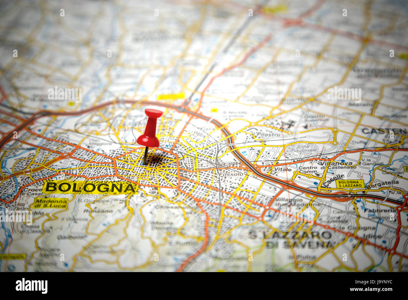 Reisen Sie, Stadt, Stadt, Karte, Atlas, Karte der Welt, Hintergrund, Hintergrund, Italien, Stockfoto