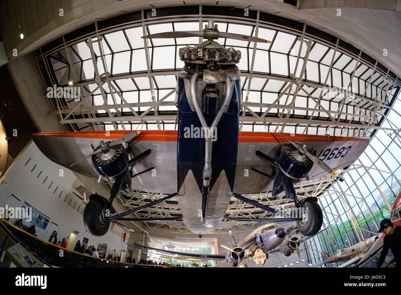 American Airways US Mail Flugzeug, National Air and Space Museum, Washington D.C., USA Stockfoto