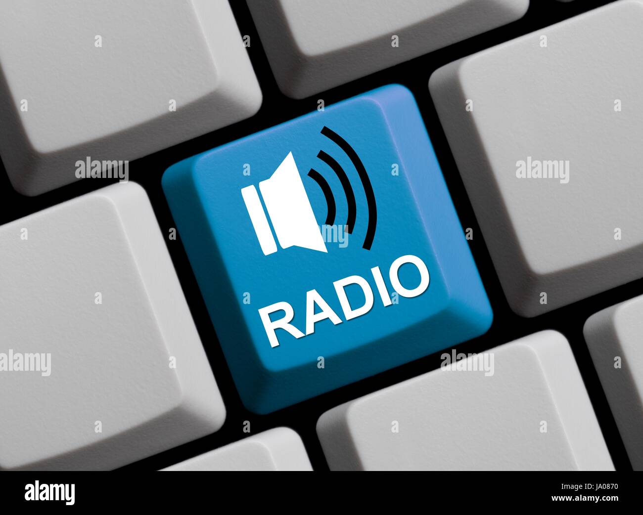 Musik hören, Radio, Rundfunk-Sender, online, Musik, hören, Grafik  Stockfotografie - Alamy