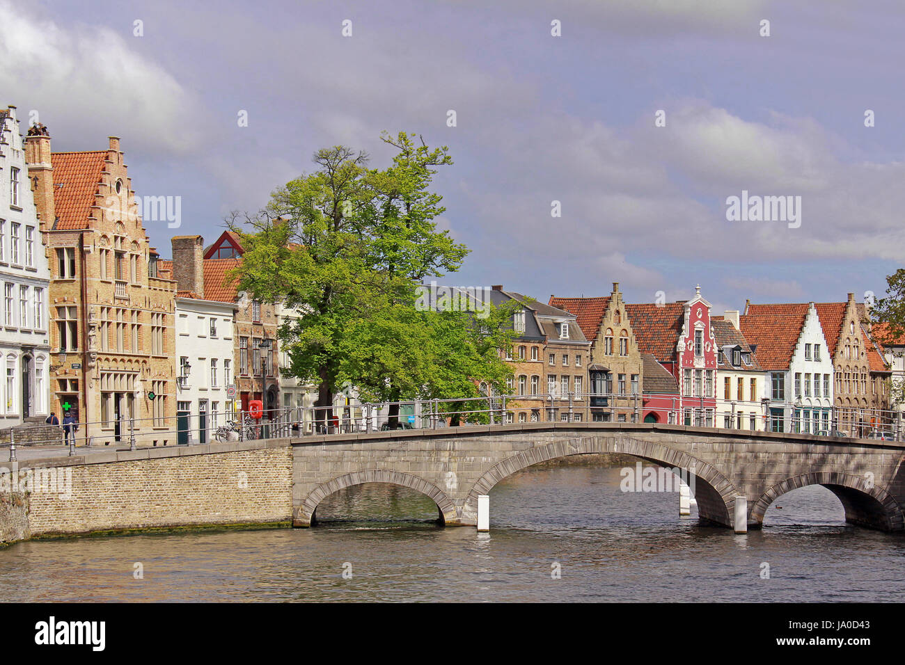 Carmersbrug in Brügge Stockfoto