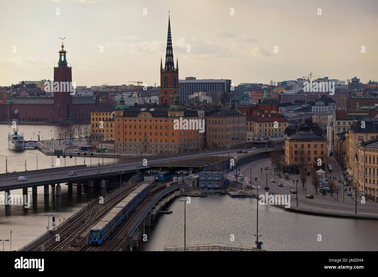 KATARINA AUFZUG BLICK ÜBER STOCKHOLM Stockfoto