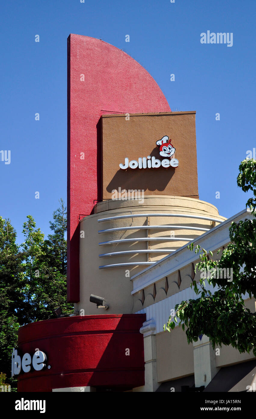 Jollibee Restaurant, Union Landing Einkaufszentrum, Union City, Kalifornien Stockfoto