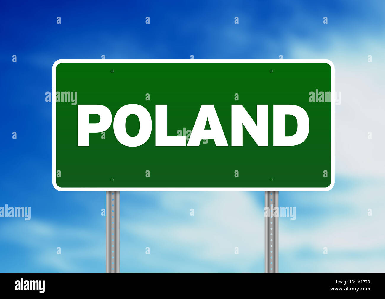 Europa, Polen, Warschau, Europäische Union, Republik, Straße, Straße, Reise, Modell, Stockfoto