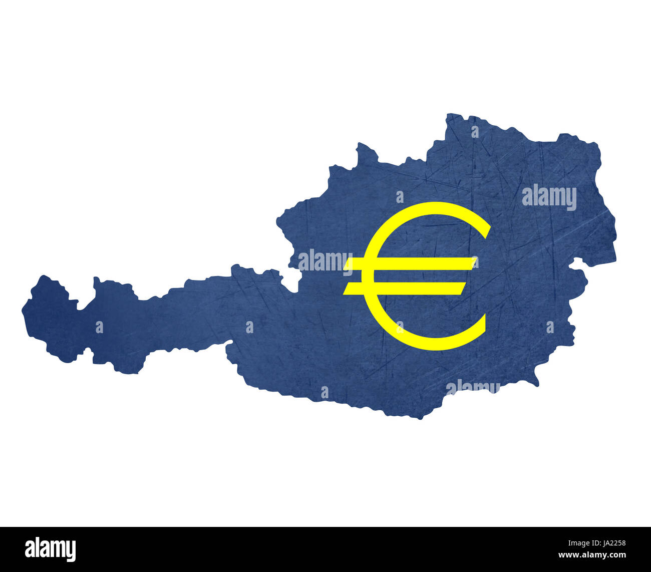 blau, isoliert, Währung, blank, europäisch, Kaukasisch, Österreich, Euro, Unternehmen Stockfoto