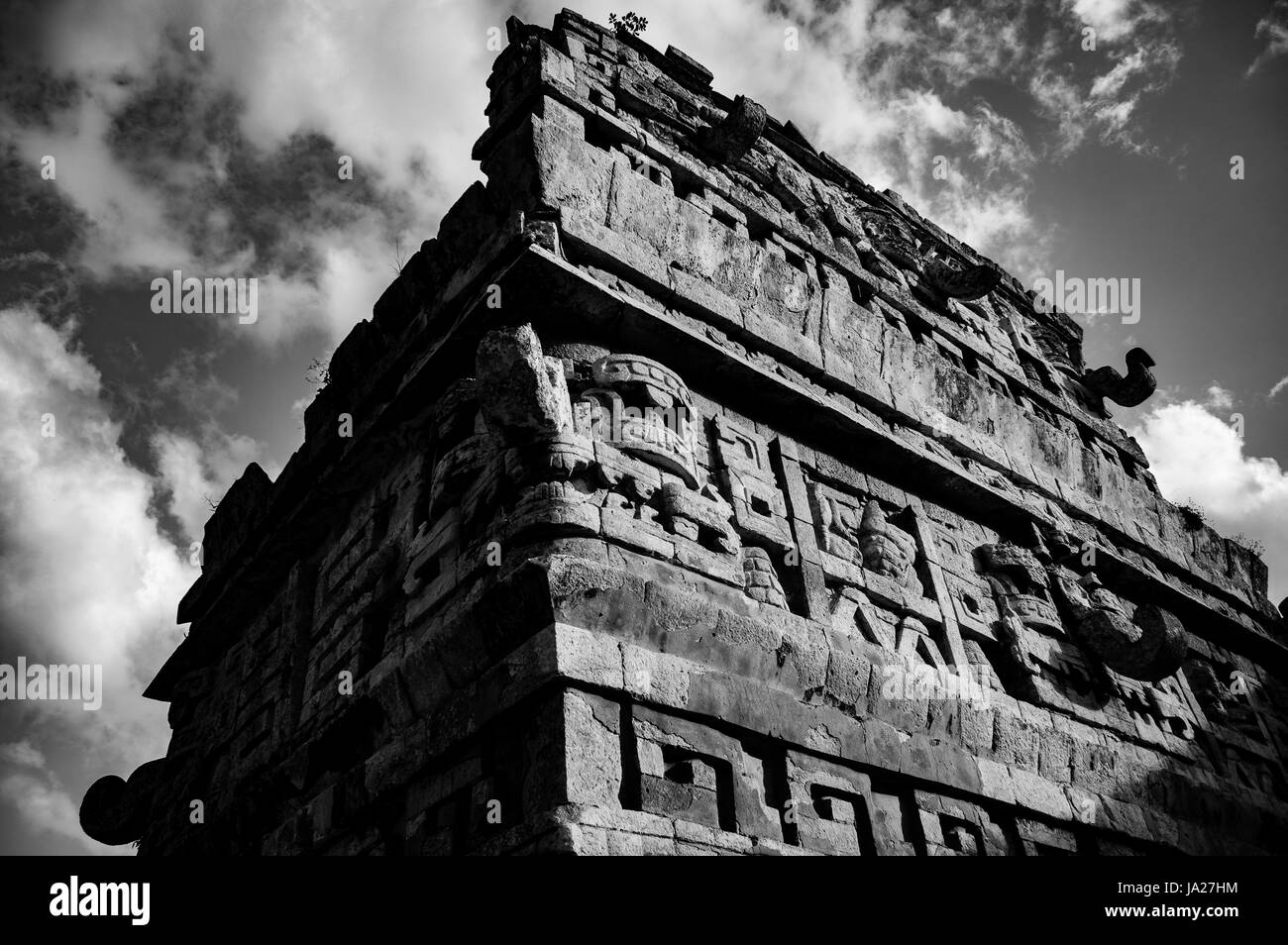 Die Maya-Ruinen von Chichen Itza, ein UNESCO-Weltkulturerbe, im Bundesstaat Yucatán in Mexiko Stockfoto
