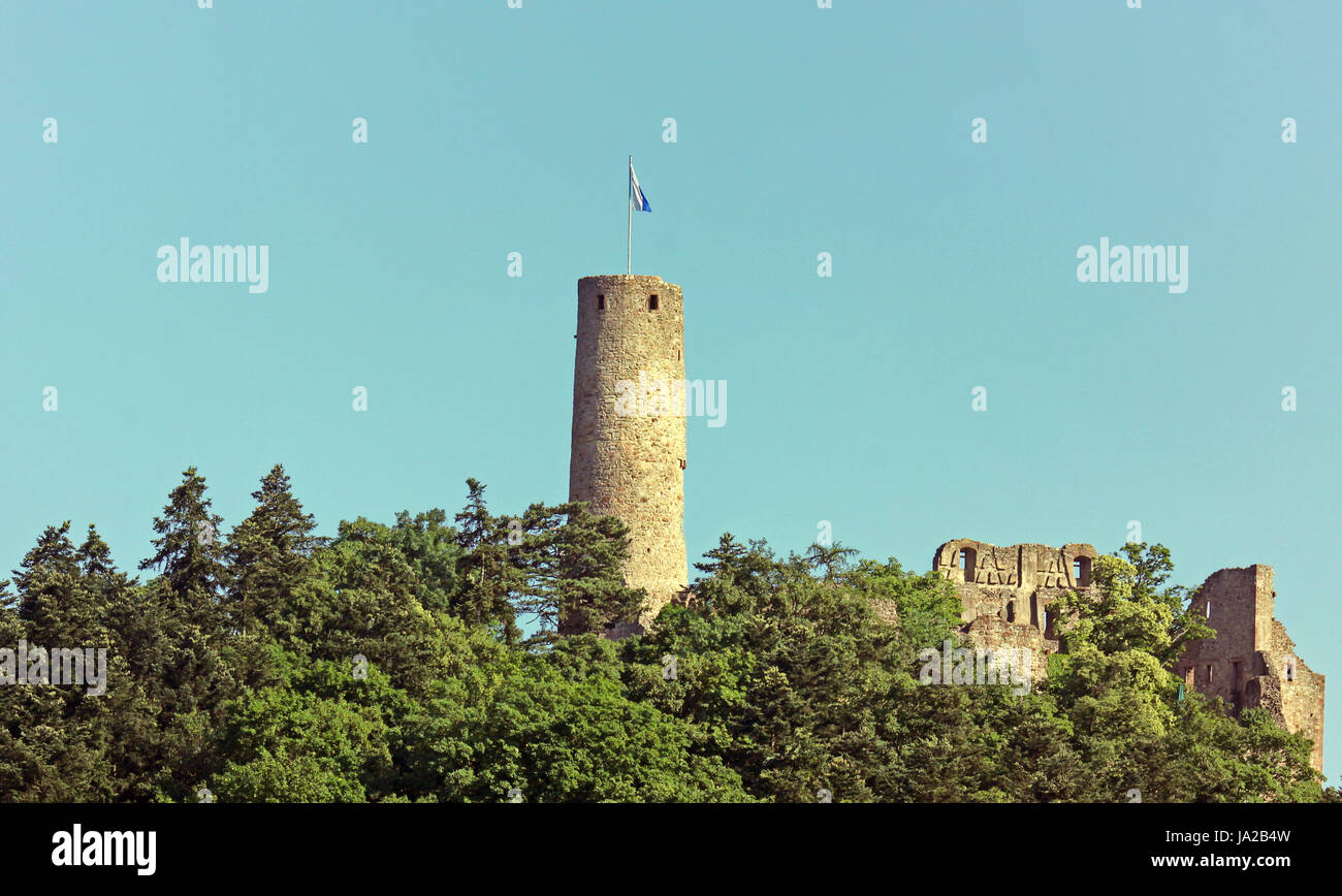 Burg Windeck über weinheim Stockfoto