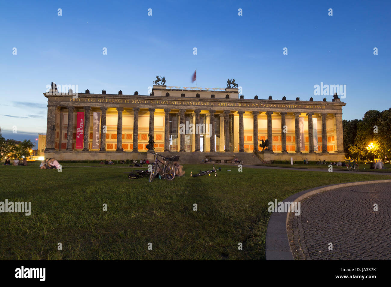 Das alte Museum in Berlin, einem neoklassizistischen Gebäude, die Antikensammlung der staatlichen Museen zu Berlin Stockfoto