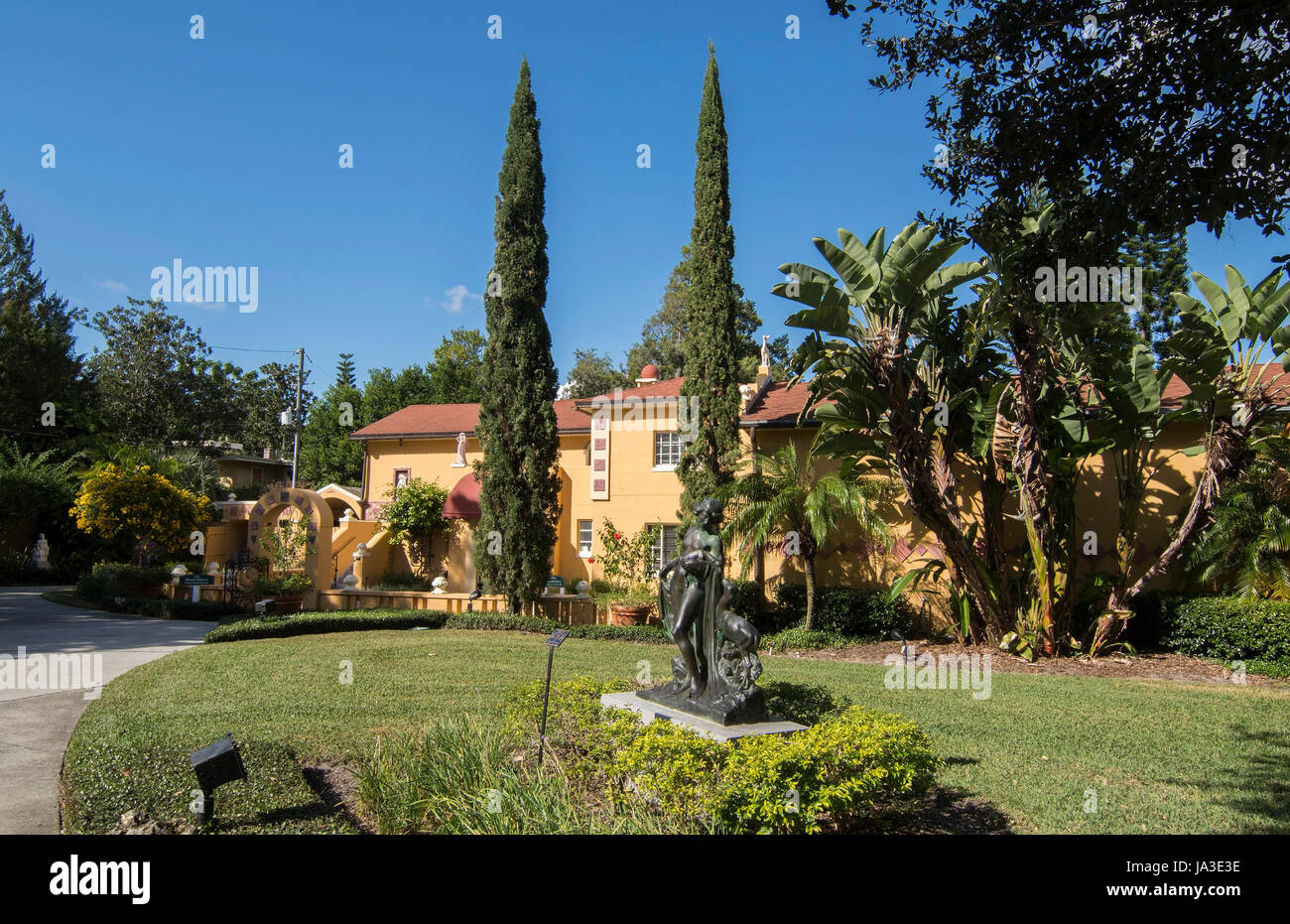 Winterpark Florida Polasek Museum von Albin Polasek Tschechische amerikanischen Bildhauer Landschaft Eingang Stockfoto