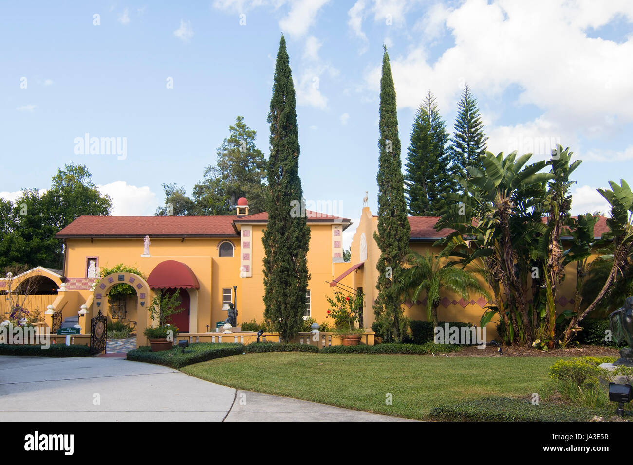 Winterpark Florida Polasek Museum von Albin Polasek Tschechische amerikanischen Bildhauer Landschaft Eingang Stockfoto