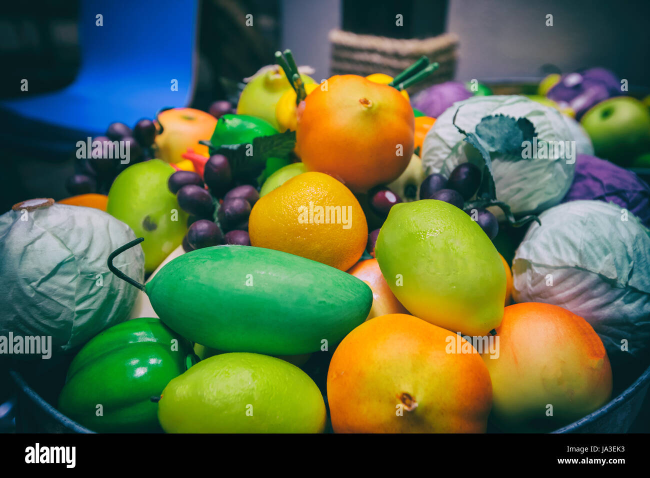 Gefälschte Obst Stockfoto