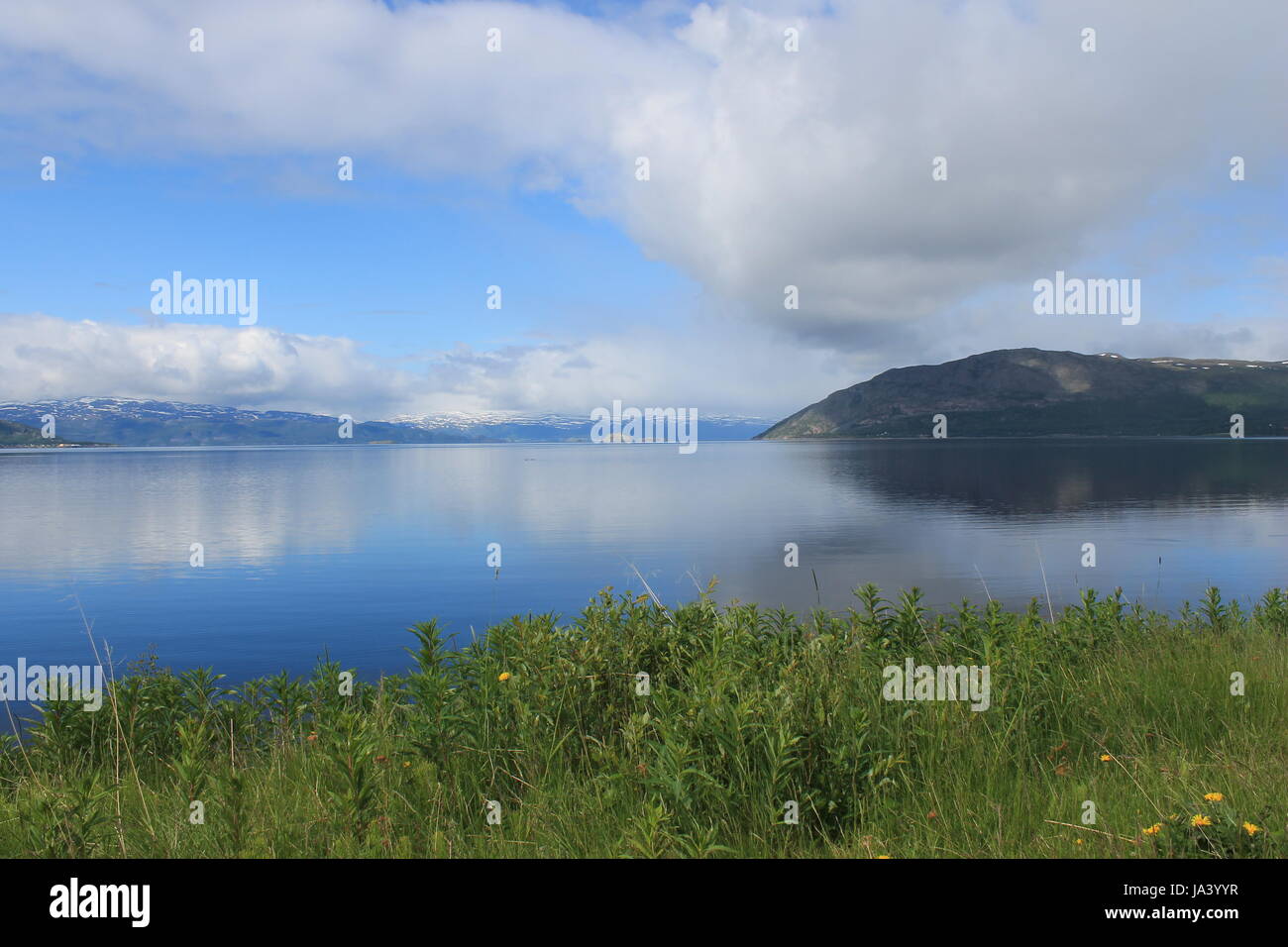 Urlaub, Ferien, Urlaub, Ferien, Norwegen, Fjord, Wolkenzauber, Stockfoto