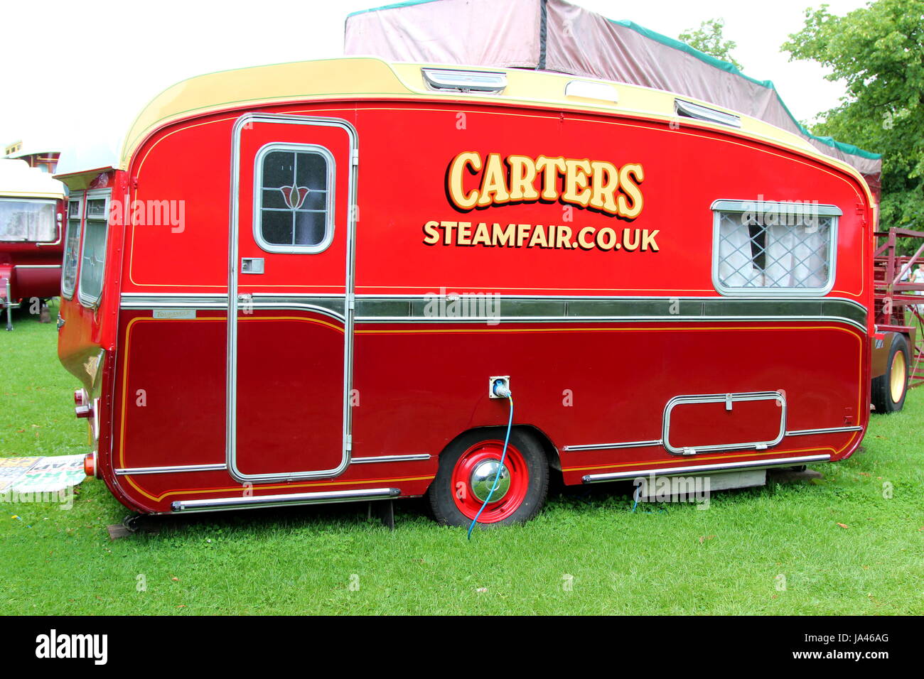 Carters Steam Fair Caravan Stockfoto
