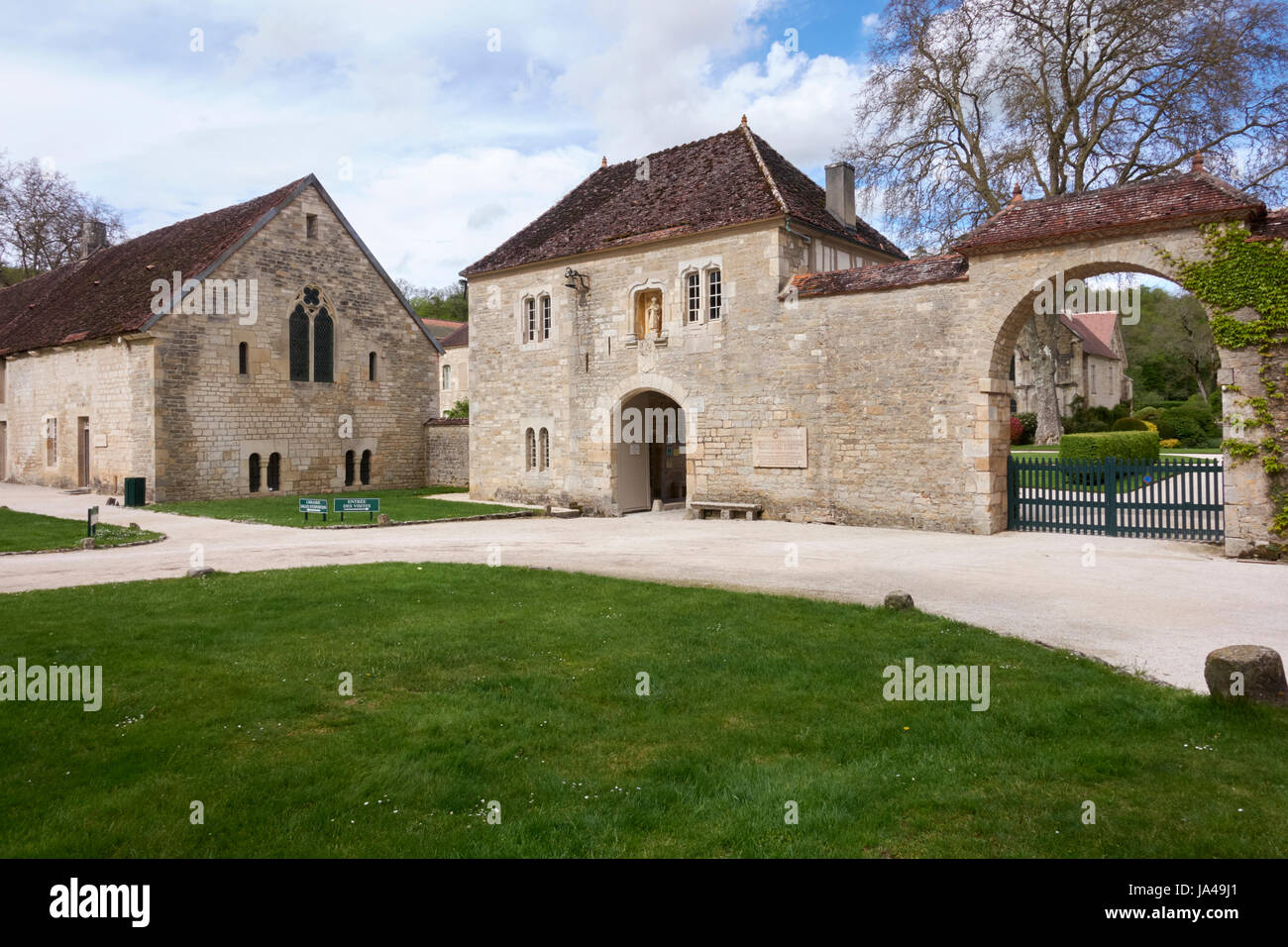 Abtei von Fontenay, Montbard, Burgund, Frankreich Stockfoto
