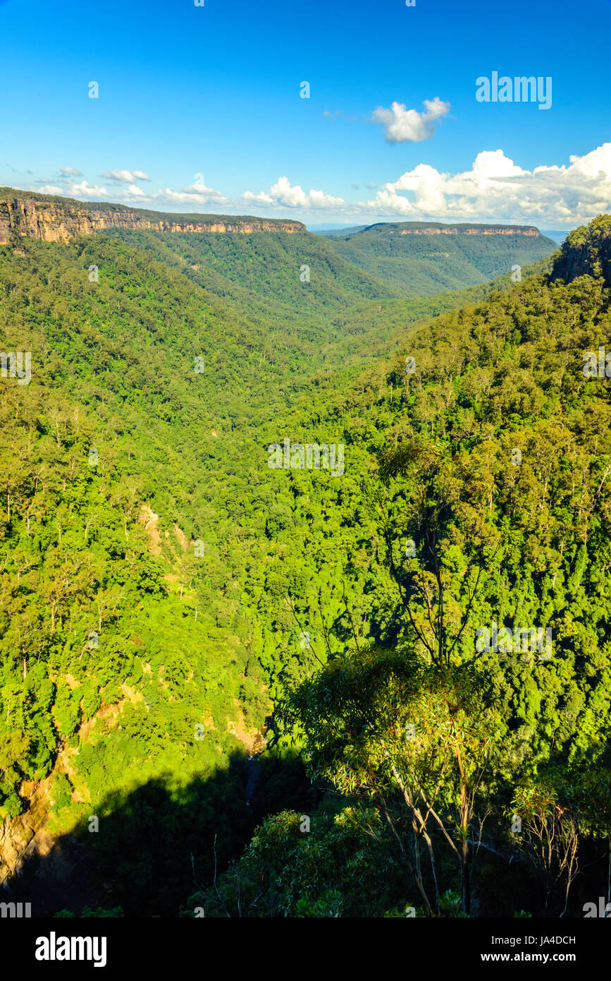 Ansichten um Belmore Fälle, NSW Stockfoto