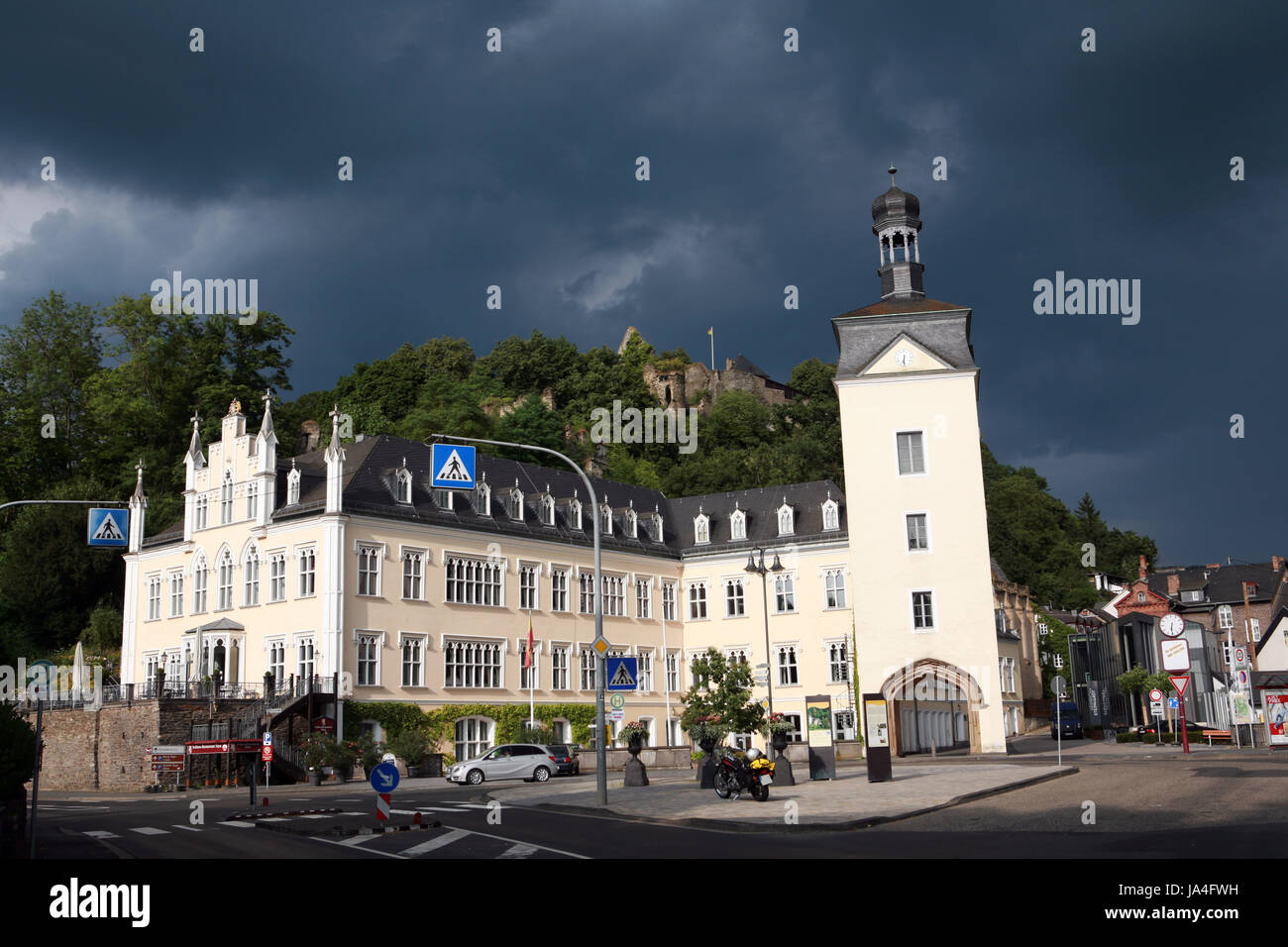 Turm, historische, Deutschland, Bundesrepublik Deutschland, Ruine, Fassade, Stockfoto