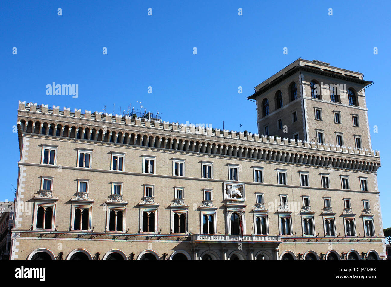 Turm, historische, Roma, Palace, Rom, Italien, Turm, historische, Balkon, Rom, Stockfoto