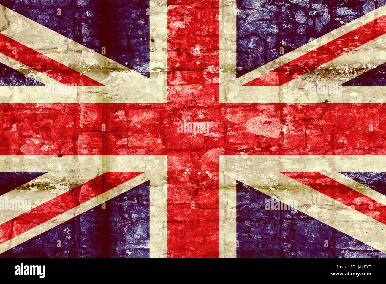 WearAll Damen Leggings Mit Union Jack Print – Plus Size, Strech, Länge 94 Cm, Bund Mit Gummizug