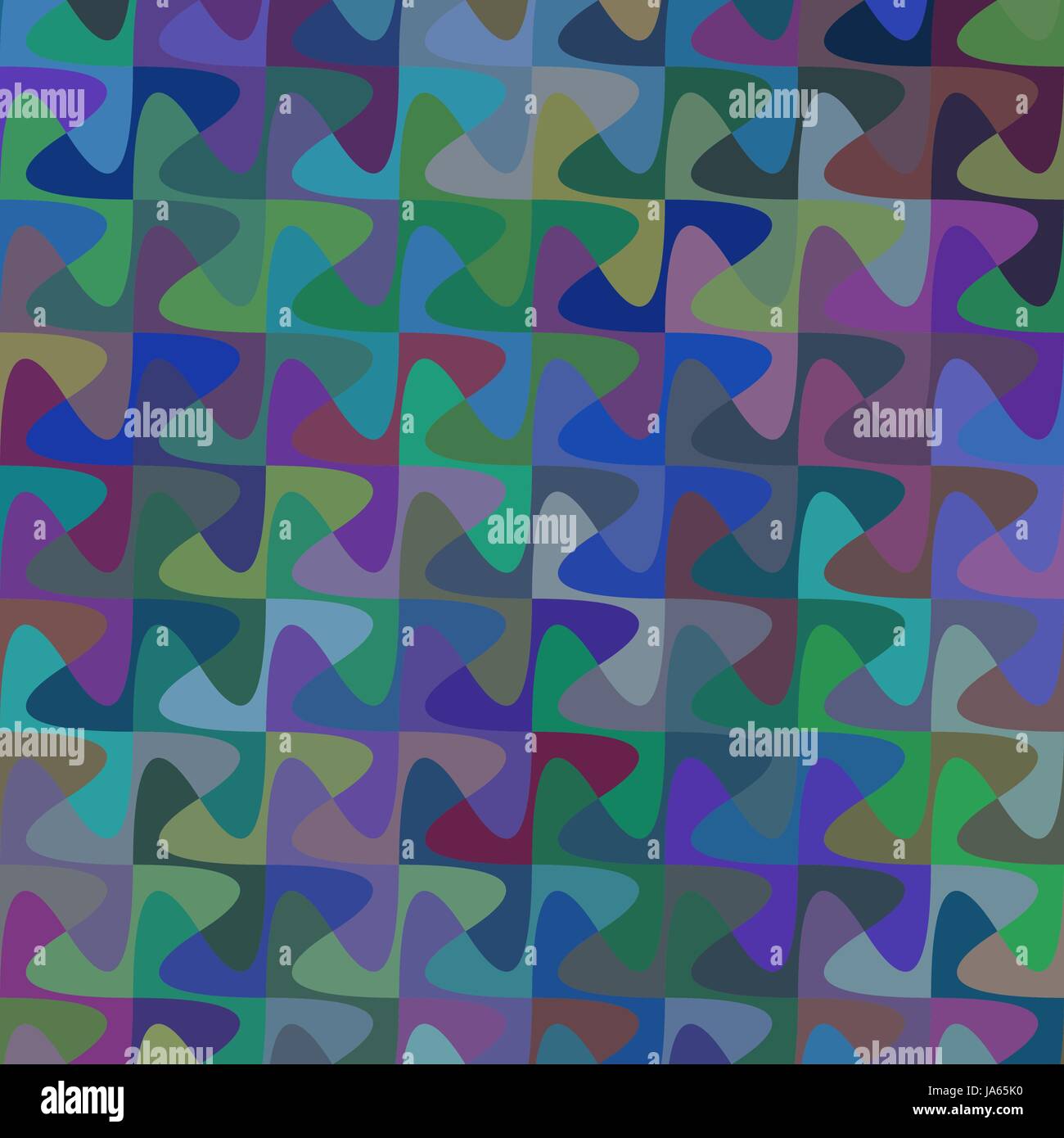 Bunte Puzzle-Muster Hintergrund Formgestaltung Stock Vektor