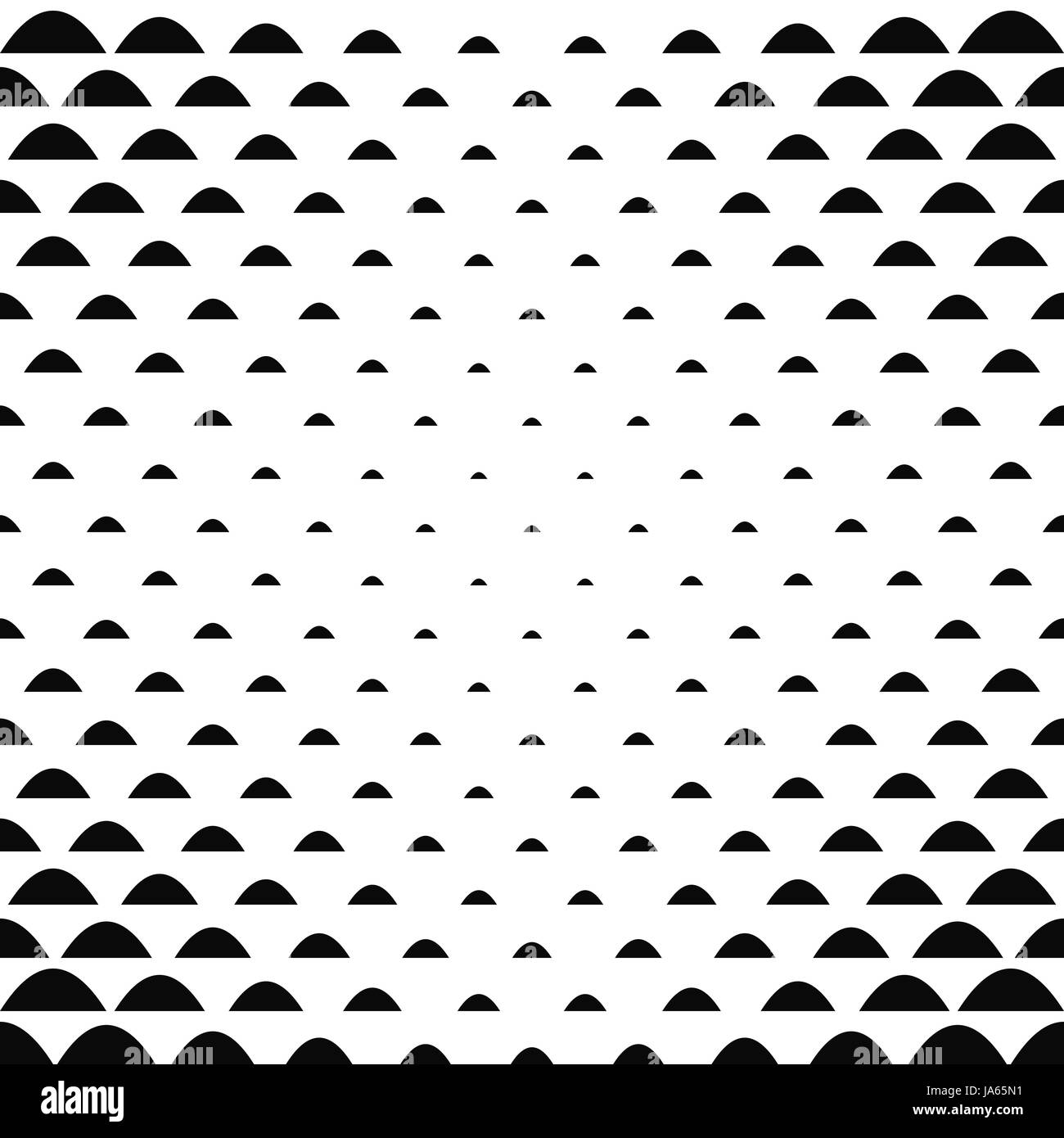Schwarz weiss geschwungene Form Muster Hintergrund Stock Vektor