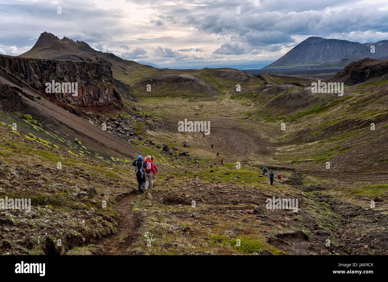Island, Vulkanausbruch, Vulcan, Vulkan, Natur, Sport, Sport, höhere Gewalt, grün, Stockfoto